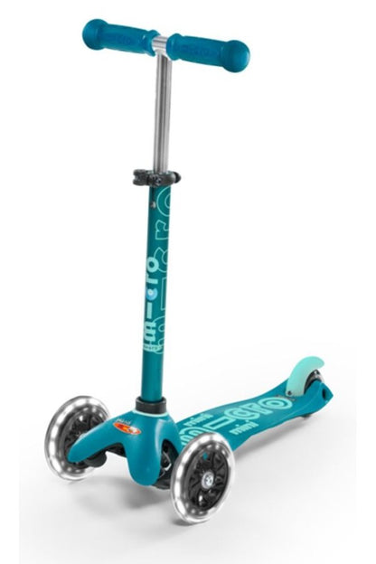 Patinete Mini Deluxe led Aqua