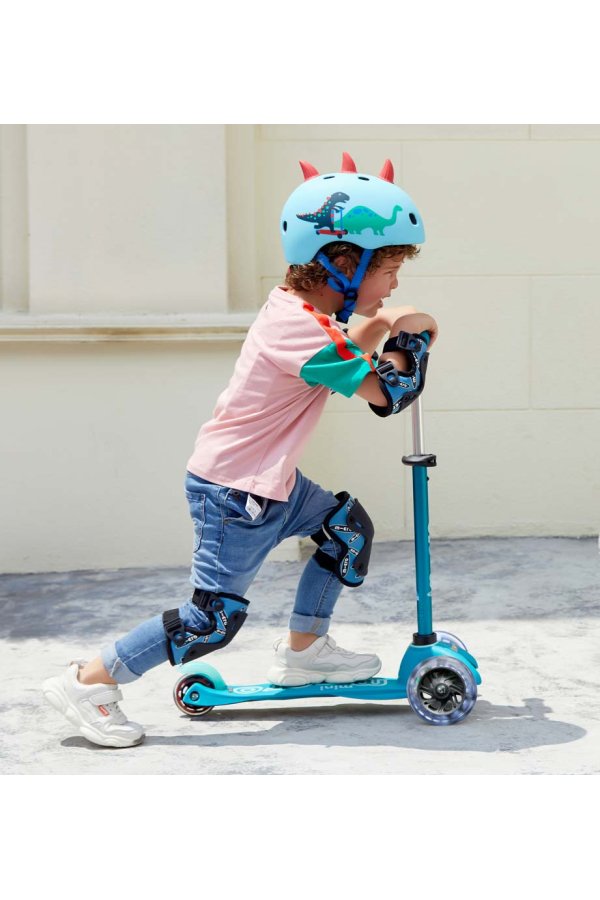 Patinete Mini Deluxe led Aqua