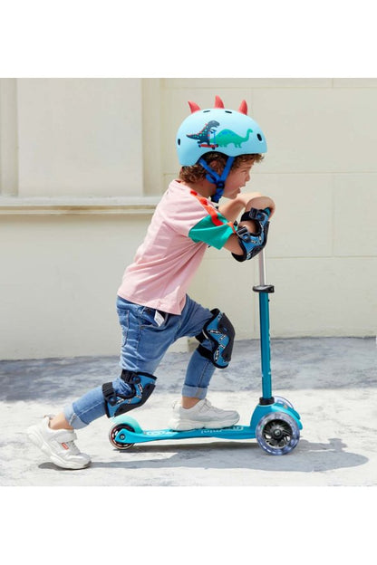 Patinete Mini Deluxe led Aqua