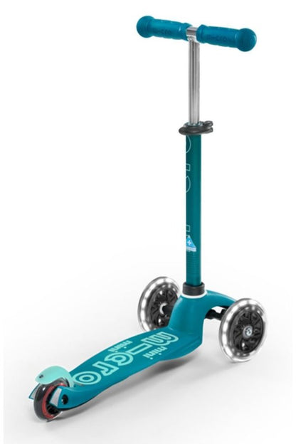 Patinete Mini Deluxe led Aqua