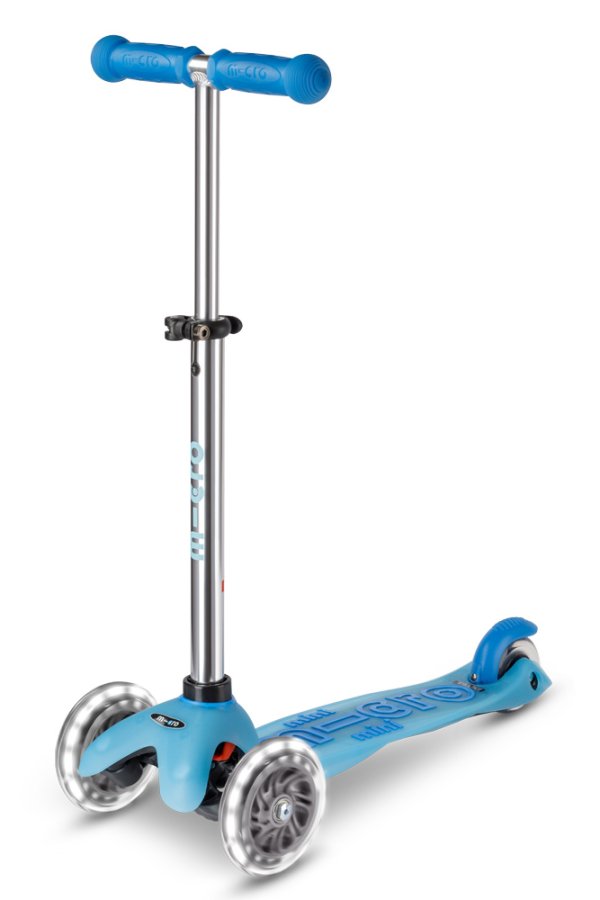 Patinete Mini Deluxe led glow Azul Ártico Permafrost