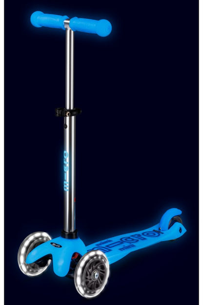 Patinete Mini Deluxe led glow Azul Ártico Permafrost