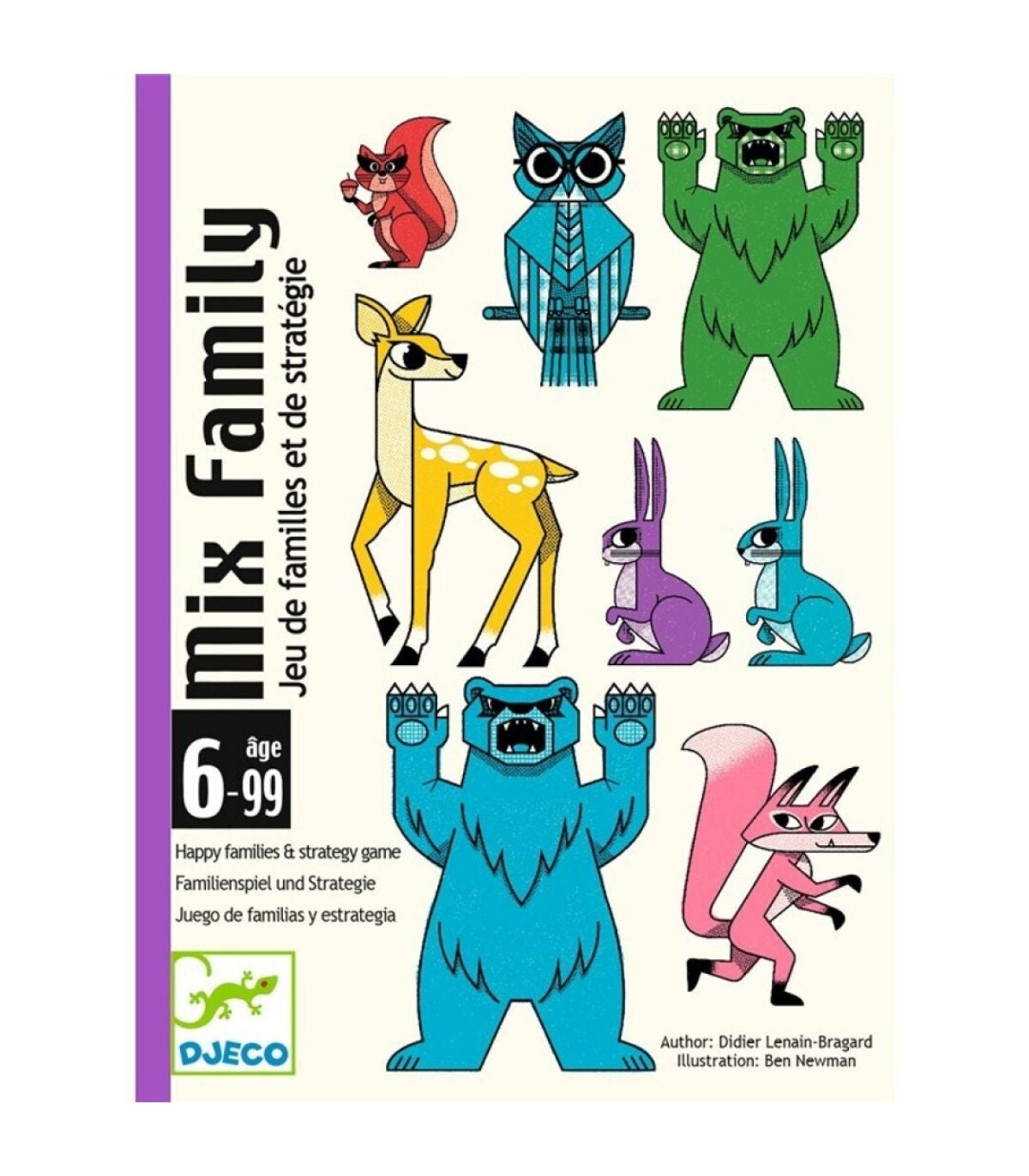 Mix family – Juego de cartas de familias por color o animal - Librería Educania