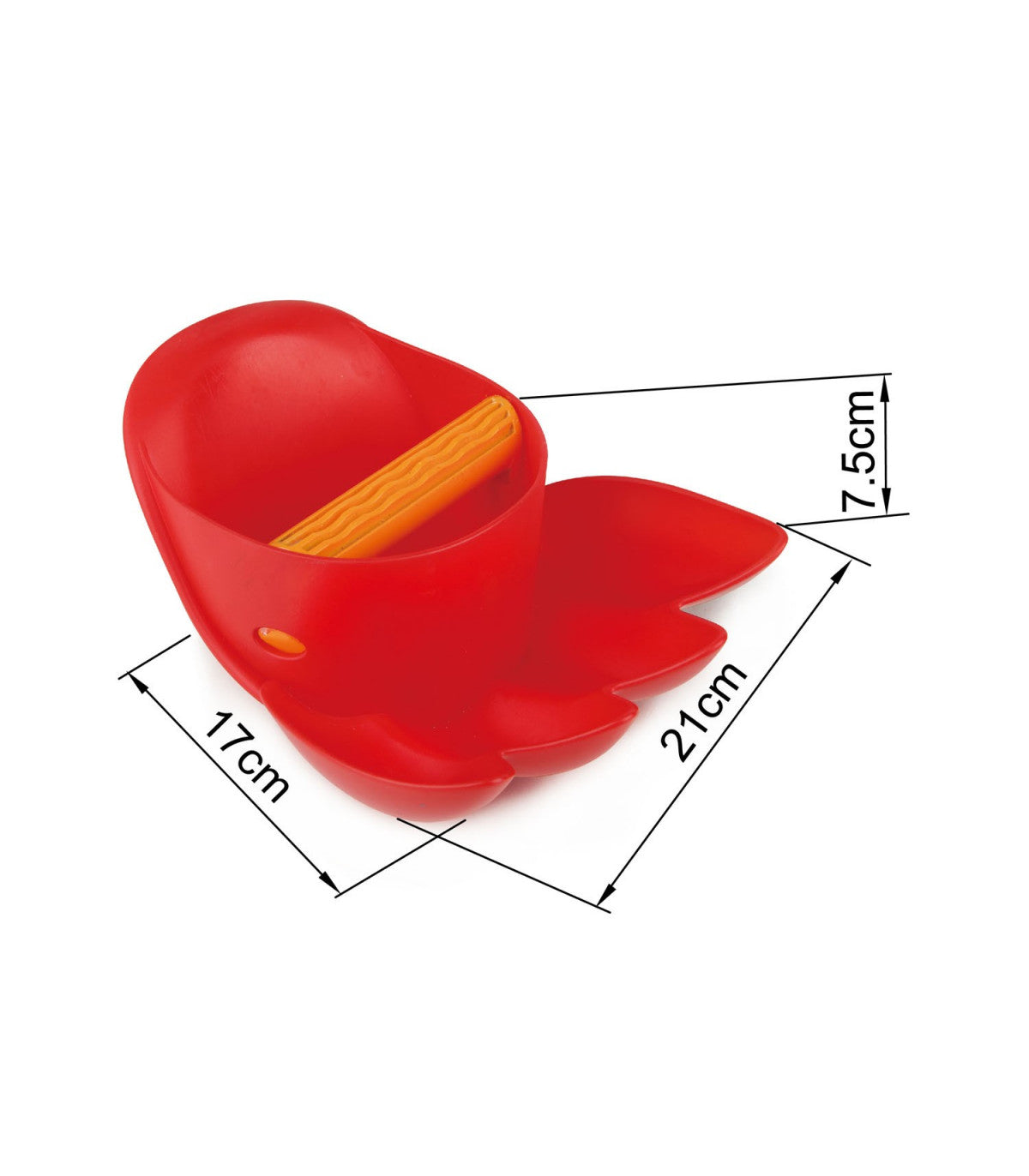 Garra rastrillo gigante . Rojo – Rastrillo de playa para niños - Librería Educania