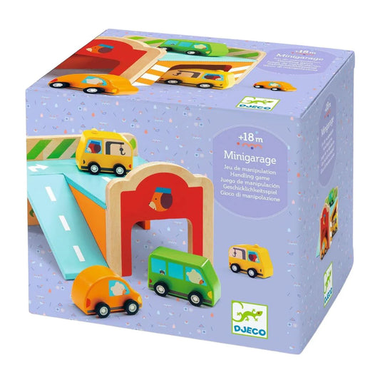 Mini garaje pequeño parking – Garaje de madera con coches - Librería Educania