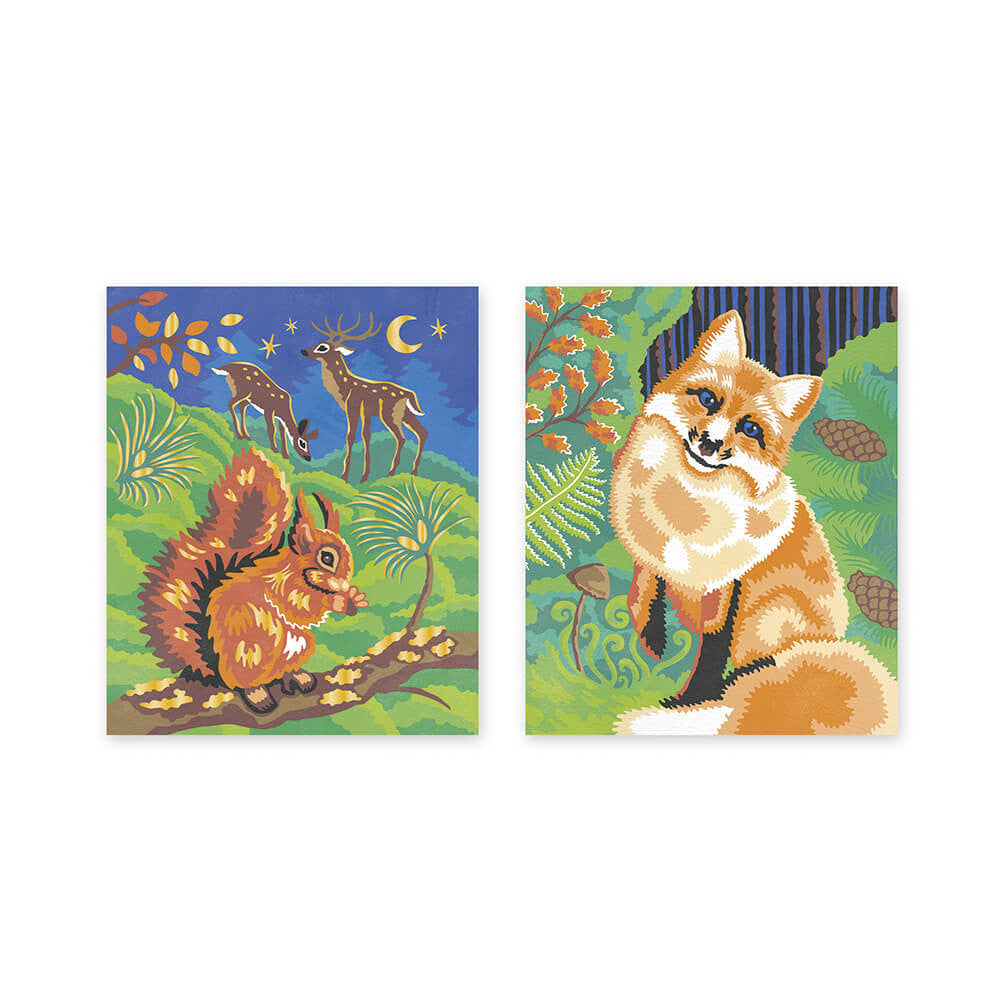 Pintura por números Animales del bosque
