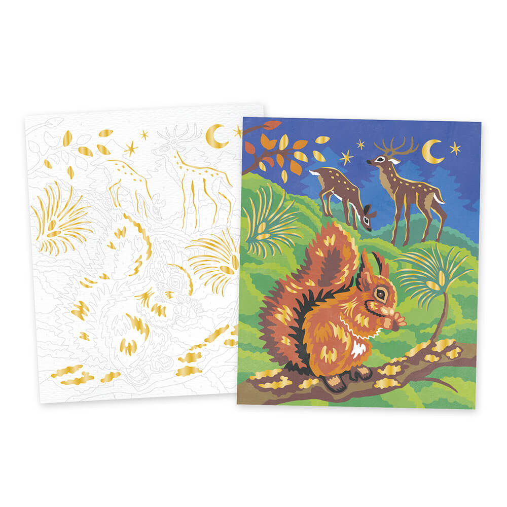 Pintura por números Animales del bosque
