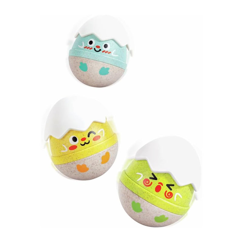 Sonajeros tambaleantes felices polluelos – Set sonajeros sensoriales - Librería Educania