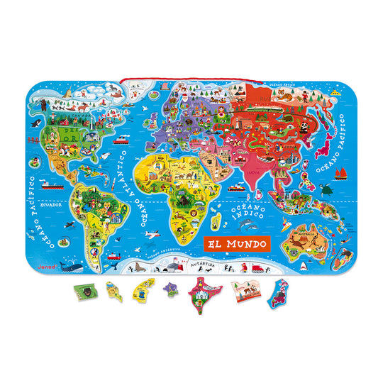 Puzzle magnético Atlas mundial