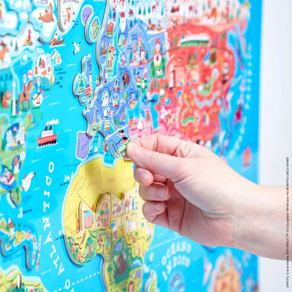 Puzzle magnético Atlas mundial
