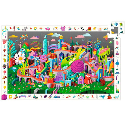 Puzzle observación . Crazy town – Puzzle infantil de observación