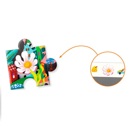 Puzzle observación . Crazy town – Puzzle infantil de observación