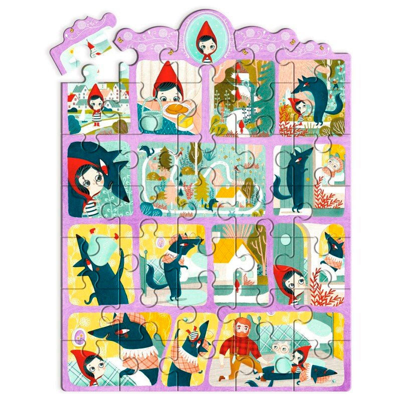 Puzzle cuento de Caperucita Roja – Puzzle educativo de 35 piezas - Librería Educania