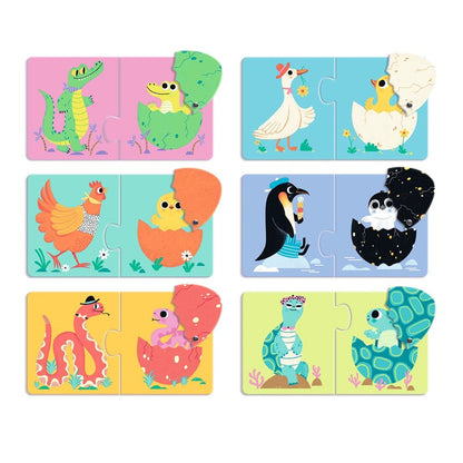 Puzzle Duo . Huevos divertidos – Puzzle de asociación infantil