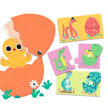 Puzzle Duo . Huevos divertidos – Puzzle de asociación infantil