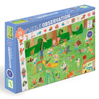 Puzzle observación . El jardín de los amiguitos – Puzzle infantil de observación - Librería Educania