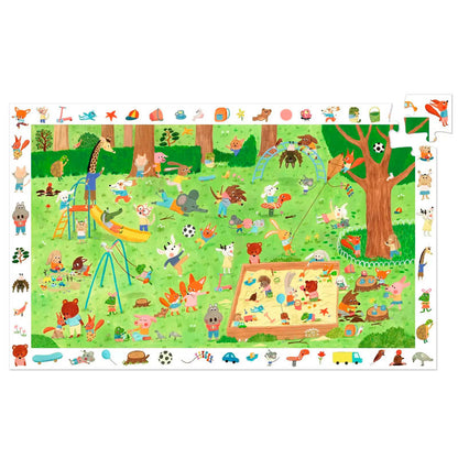 Puzzle observación . El jardín de los amiguitos – Puzzle infantil de observación - Librería Educania