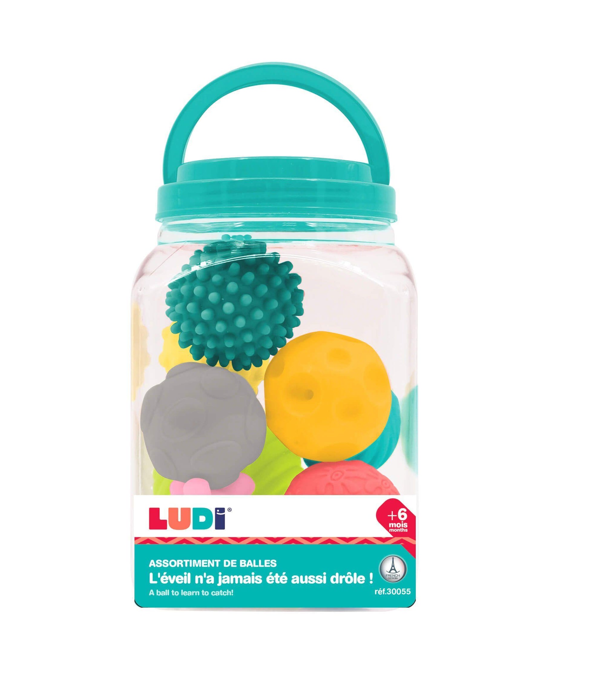 Set 8 pelotas sensoriales – Pelotas estimulación y juego motor - Librería Educania