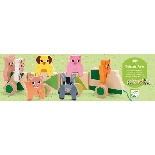 Trainimo farm – Tren de arrastre y construcción de madera - Librería Educania