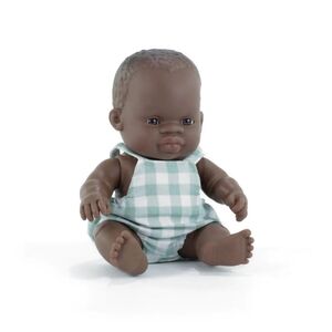 MUÑECO BEBÉ NIÑO AFRICANO 21CM -MINILAND